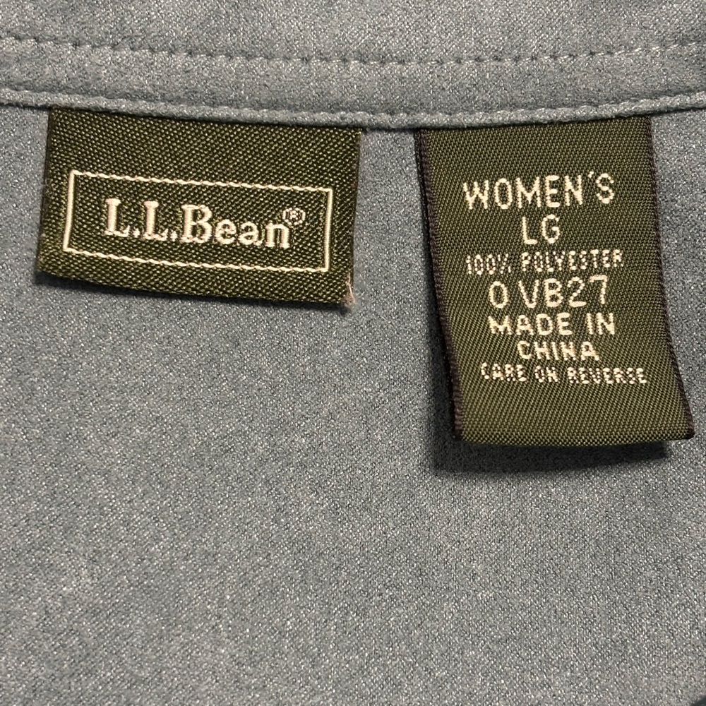 LL Bean Women’s Teal Button-Up Shirt Size Large - Picture 7 of 10